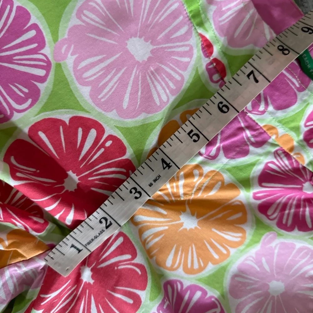 Lilly Pulitzer Sz. 0 Palm Beach Fit Juice Stand Print Capri Cotton/Spandex LNC - Picture 9 of 12